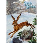 Midwinter Rune Hare Yule Card