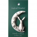 Moon Gazing Hare Brooch