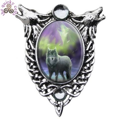 Aura Wolf Cameo Pendant