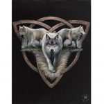 Wolf Trio Canvas Picture