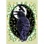 Ravens and Mistletoe Yule Card