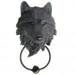 Dark Guardian Wolf Door Knocker