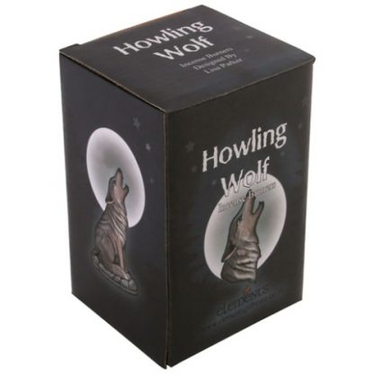 Howling Wolf Incense Cone Burner box