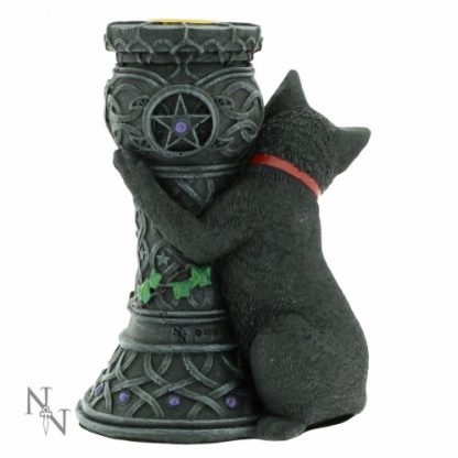 Midnight Cat Candle Holder