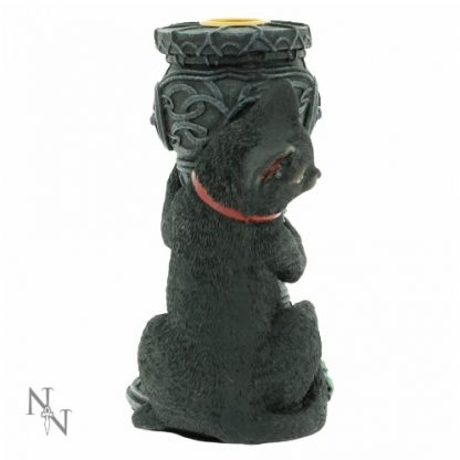 Midnight Cat Candle Holder