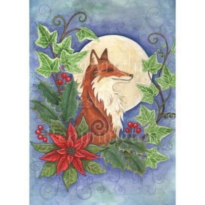 Yule Fox Card