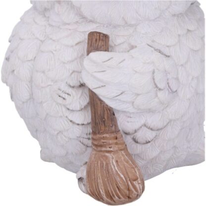 Snowy Magic Owl Figurine close-up