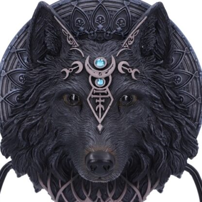 Wolf Moon Door Knocker close-up