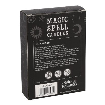 Red Love Spell Candles back of box