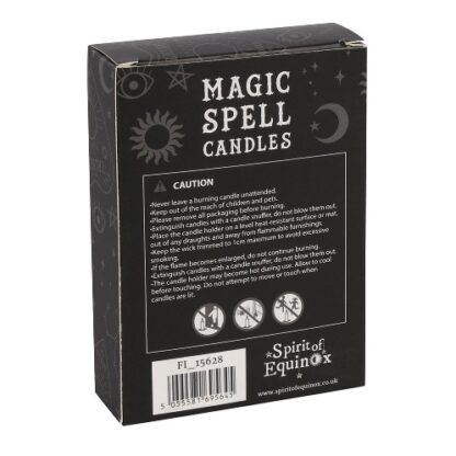 Orange Confidence Spell Candles back of box