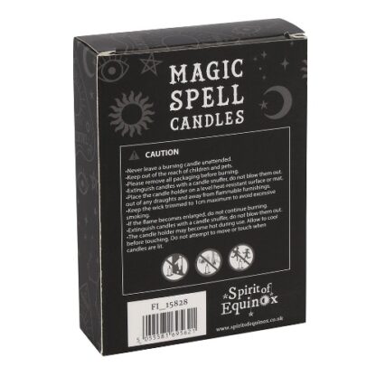 Blue Wisdom Spell Candles back of box