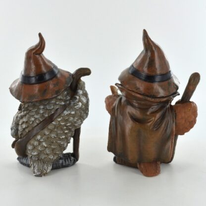 Set of Two Mystical Owl Figurines