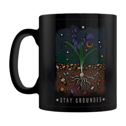 Black Stay Grounded Mug