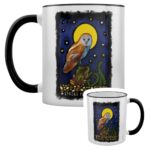 White Spread Your Wings Owl Mug