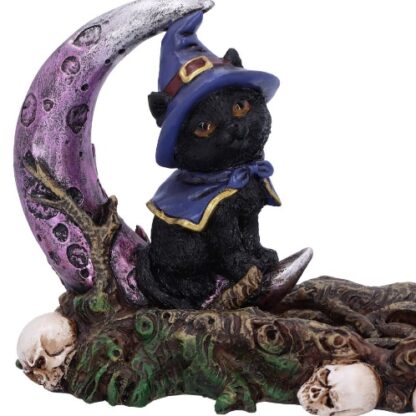 Grimalkin Black Cat Incense Holder close-up