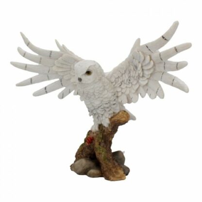 Snowy Rest Owl Figurine