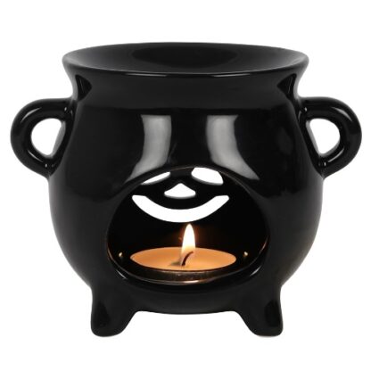 Triquetra Cauldron Oil Burner back view