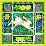 White Spring Hare Card