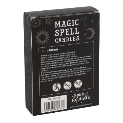 Purple Prosperity Spell Candles back of box