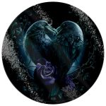 Raven Heart Glass Chopping Board