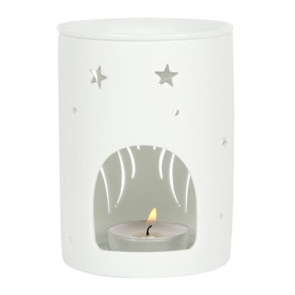 White Angel Wings Oil Burner