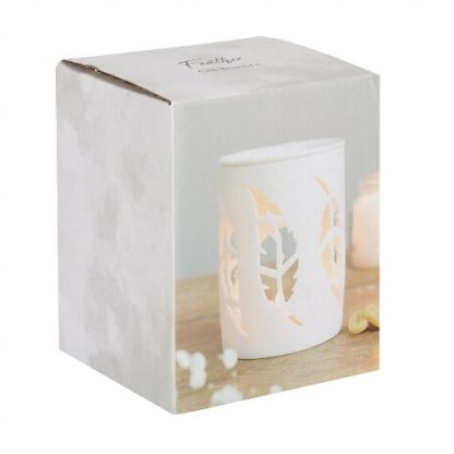 White Feather Oil Burner box