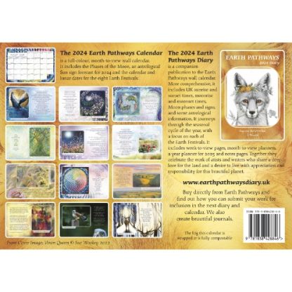 Earth Pathways Calendar 2024 back cover