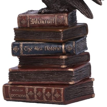 Spellcraft Owl on Books Figurine close-up