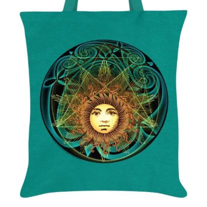 Solar Celtic Tote Bag close-up