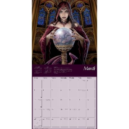 Dragons by Anne Stokes Calendar 2024 March