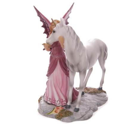 Mystical Friend Fairy and Unicorn Figurine