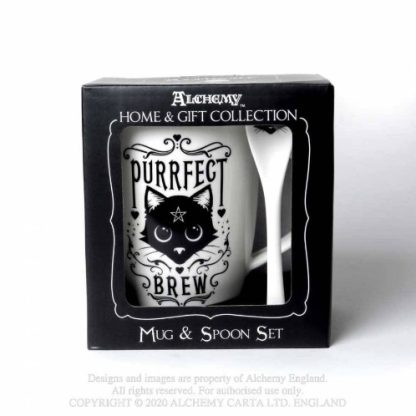 Alchemy Purrfect Brew Mug and Spoon Set and box