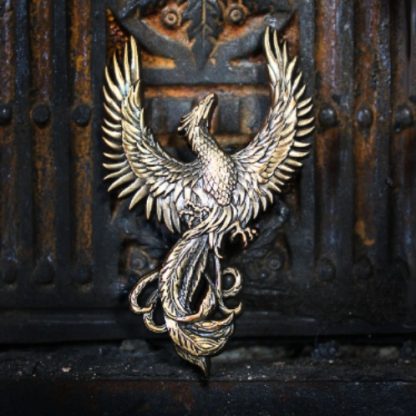 Phoenix Rising Pin Badge