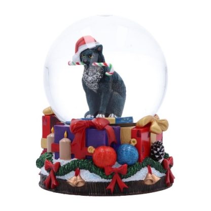 Krampuss Cat Snow Globe