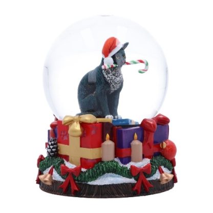 Krampuss Cat Snow Globe