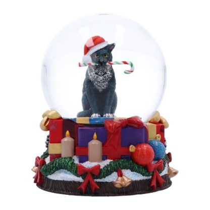 Krampuss Cat Snow Globe