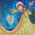 Goddess Frigg Birthing All Creation Tile