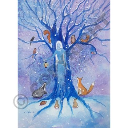 Winter Goddess Card