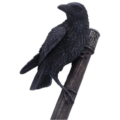 Hammer of the Gods Raven Figurine close-up