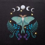 Luna Moth Light Up Canvas Picture