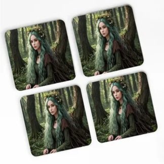 Forest Goddess Coaster Set