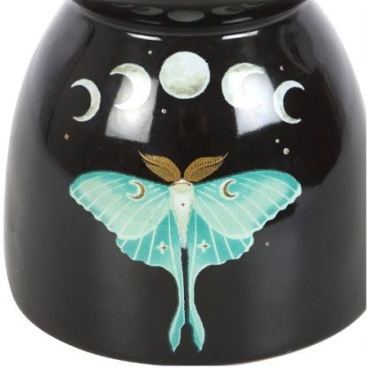 Luna Moth Oil Burner close-up