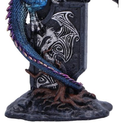 Draconic Sigil Dragon Figurine close-up