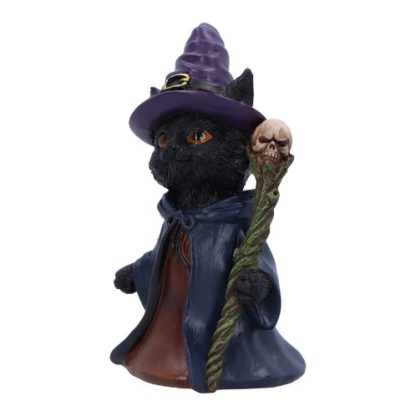 Whiskered Wizard Cat Figurine