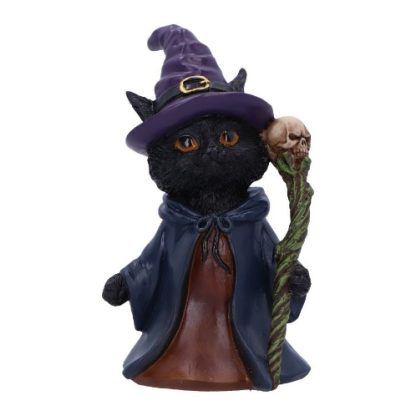 Whiskered Wizard Cat Figurine