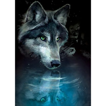 Wolf Reflection Card