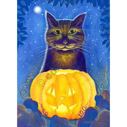 The Witch's Cat Card