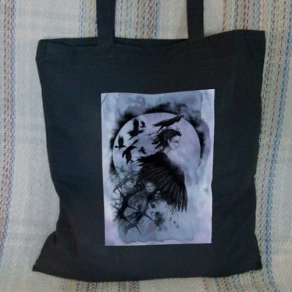 Samhain The Raven Queen Tote Bag