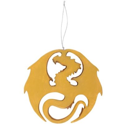 Dragon Medal Hanging Ornament back view