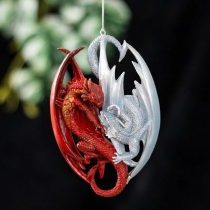 Fire And Ice Hanging Ornament